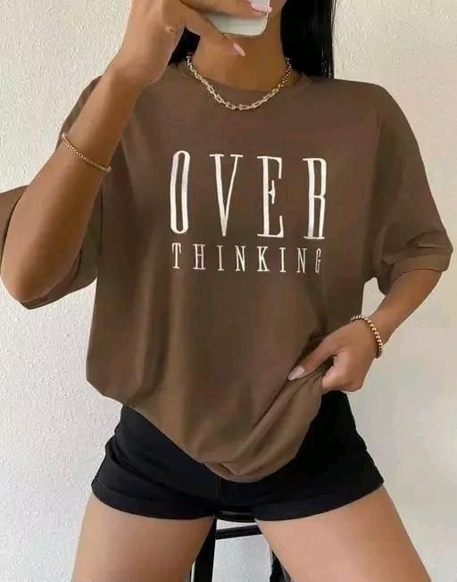 Overthinking Print T-Shirt for Women