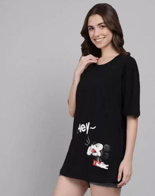 Mickey Print T-Shirt For Women