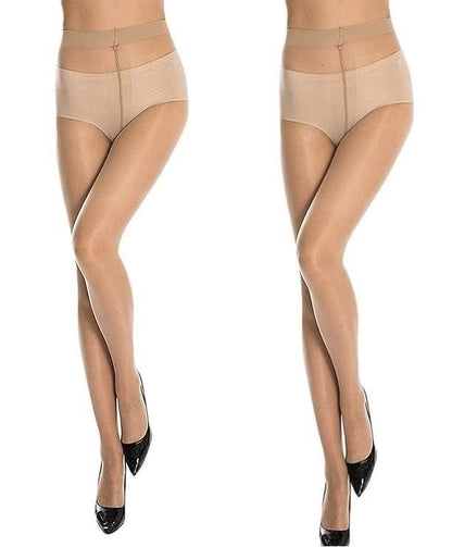 Women's Lycra Blend Solid Pantyhose Stocking Pack Of 2