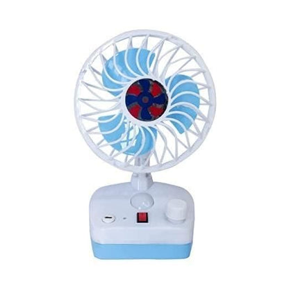 2 IN 1 Rechargeable Portable Table Fan with LED light