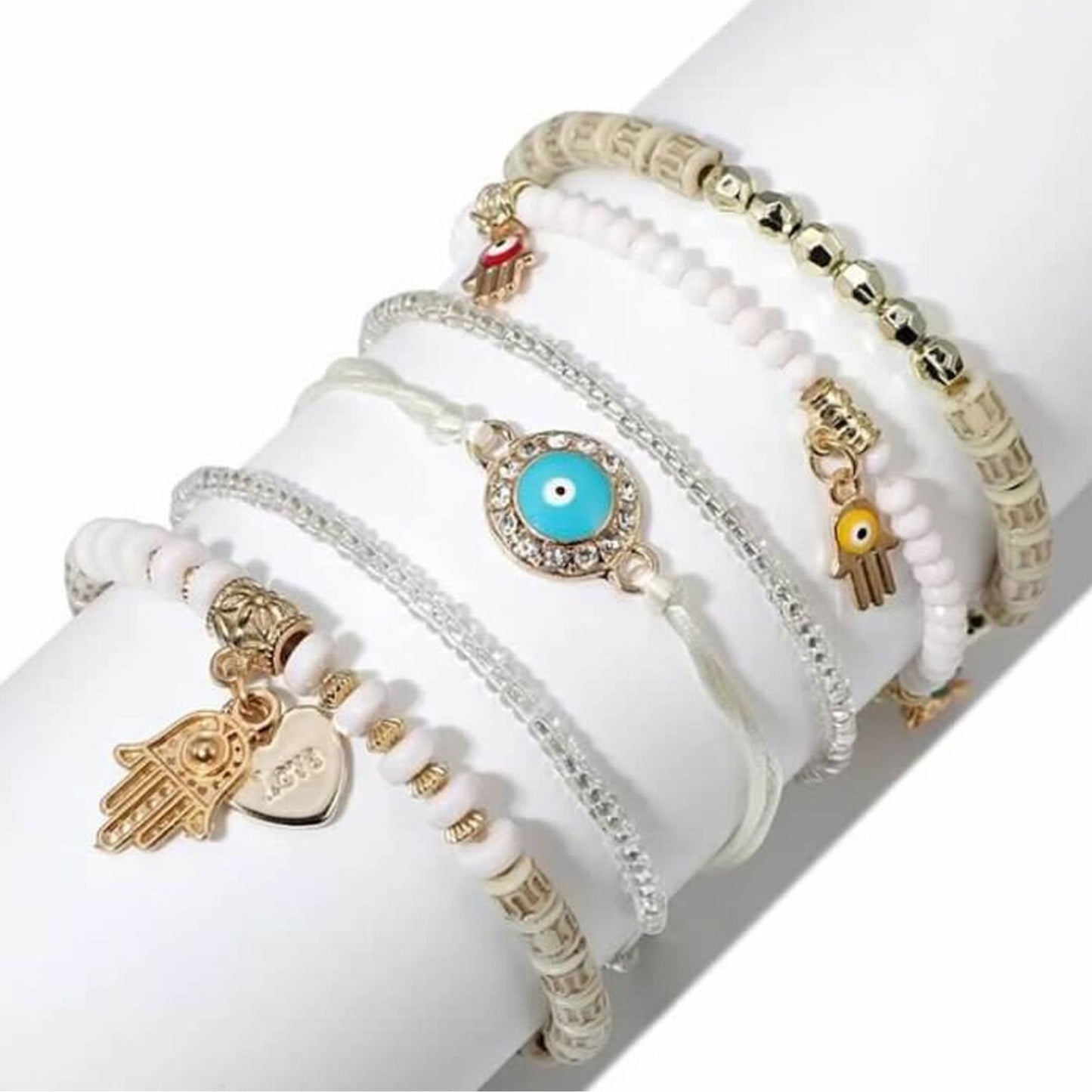 Fashion Frill Multi Strand Beaded Bracelet For Women