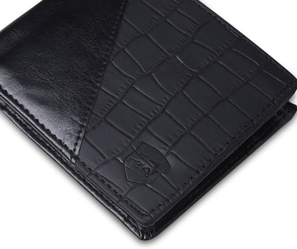 SAMTROH Men Casual, Ethnic, Evening/Party, Formal, Travel, Trendy Black Artificial Leather Wallet (4 Card Slots)