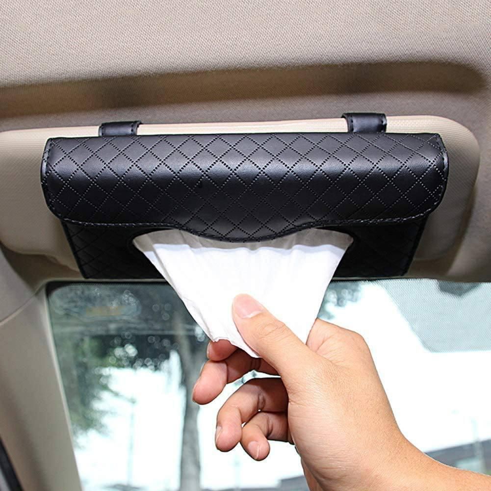 Car Sun Visor Back Seat Tissue Napkin Box Holder