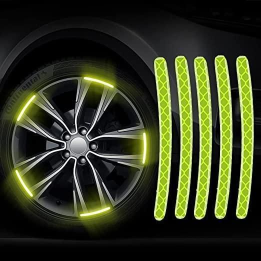 20Pcs Car Wheel Radium Sticker| Car & Bike Wheel Decoration Reflective Sticker