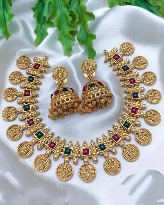 Gold-Plated Traditional Jewellery Set (Pack of 1)