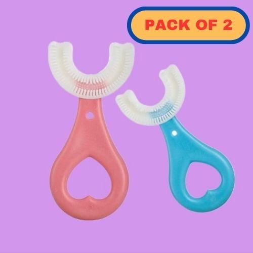 Manual Toothbrush U Shaped Soft Silicone Brush