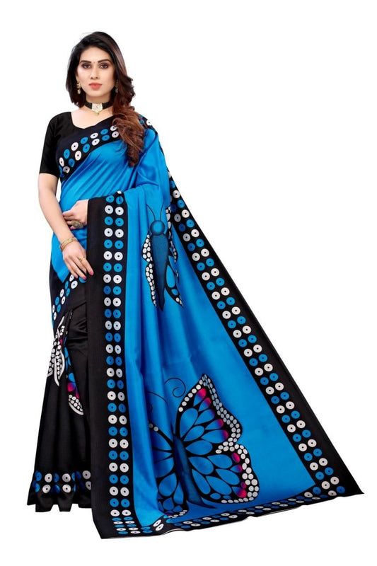 Trendy Printed Art Silk Sarees