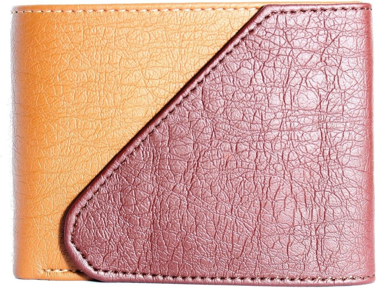 SAMTROH Men Casual Tan, Brown Artificial Leather Wallet (5 Card Slots)