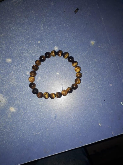 Tiger Eye Yellow Crystal Healing Stone Bracelet