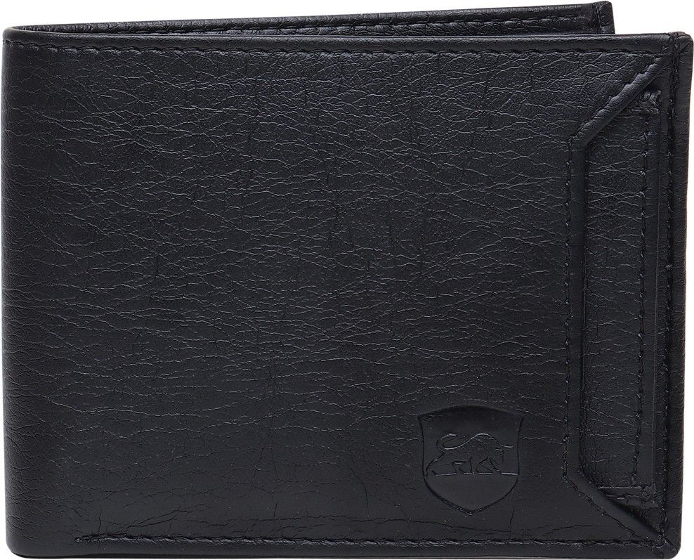 SAMTROH Trendy Black Artificial Leather Wallet