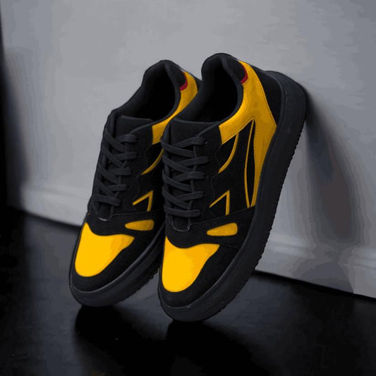 Corsac Lgnite yellow and Black Casuals For Men