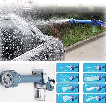 Spray Gun- 8 in 1 Turbo Spray Gun For Gardening, Car & Home Cleaning