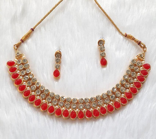 Trendy Stone Necklace Set