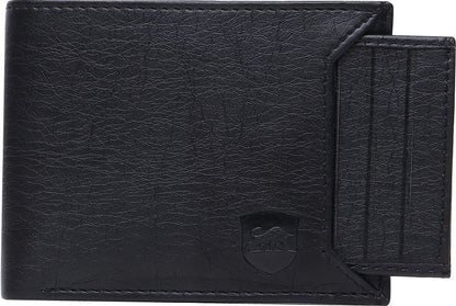 SAMTROH Trendy Black Artificial Leather Wallet